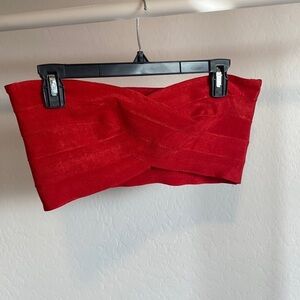 Forever 21 Red bandage Top